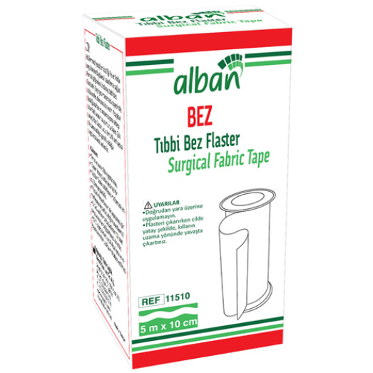 ALBAN BEZ ZINC OXIDE SURGICAL FABRIC TAPE