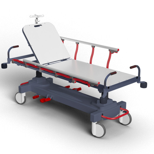 DS 1032-EMERGENCY STRETCHER WITH HYDRAULIC HEIGHT ADJUSTMENT