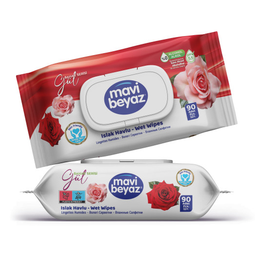 Mavi Beyaz Wet Wipes