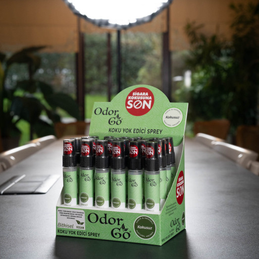 ODORGO Pocket Spray 24-Unit Counter Display Stand (30 ml · Wholesale/B2B)